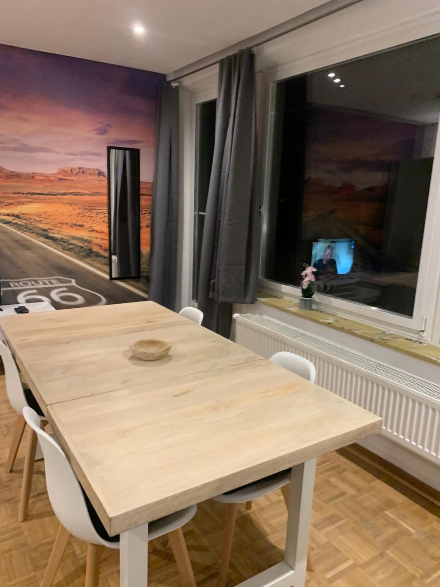 Mainpark Apartment 4 Schlafzimmer Bis Zu 10 Personen Direkt Ueber Aschaffapartment Bei Aschaffenburg Mainaschaff Buitenkant foto