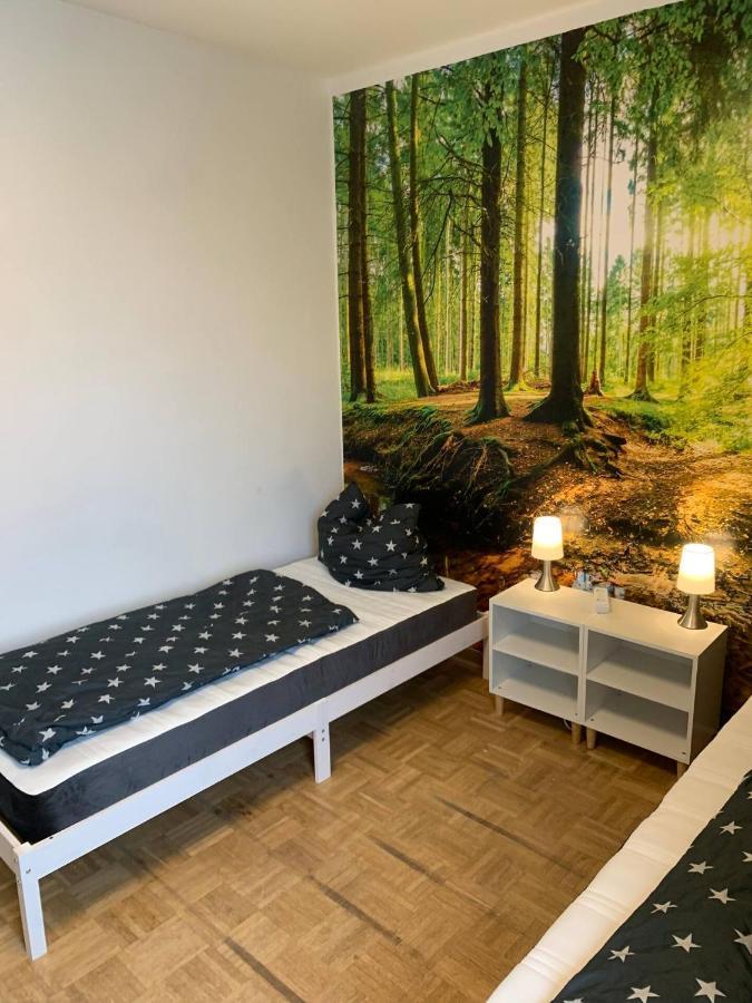 Mainpark Apartment 4 Schlafzimmer Bis Zu 10 Personen Direkt Ueber Aschaffapartment Bei Aschaffenburg Mainaschaff Buitenkant foto